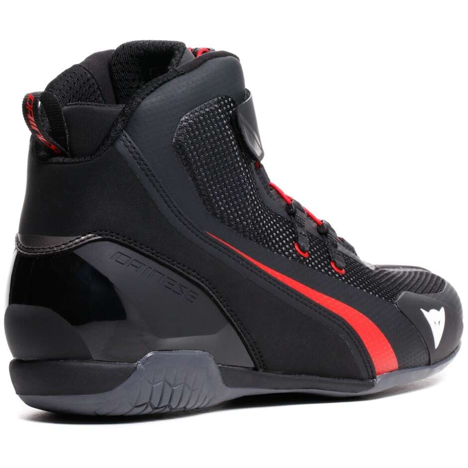 Dainese HERIAN AIR Motorradschuhe Schwarz Rot Lava
