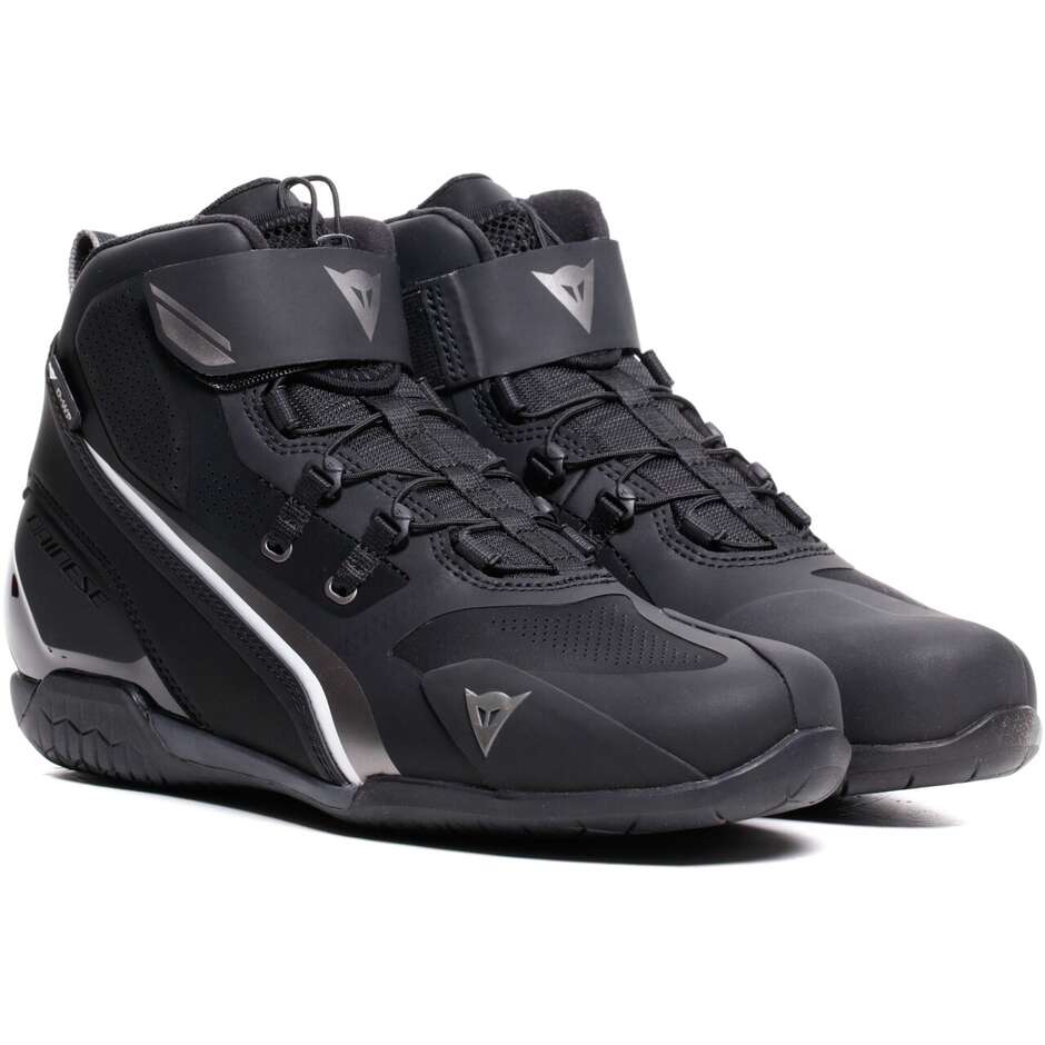 Dainese HERIAN D-WP WMN Damen Motorradschuhe Schwarz Weiß