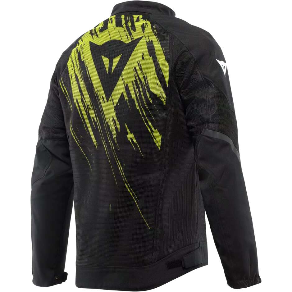 Dainese HEROSPHERE AIR Motorradjacke # Schwarz Weiß Fluoreszierendes Gelb