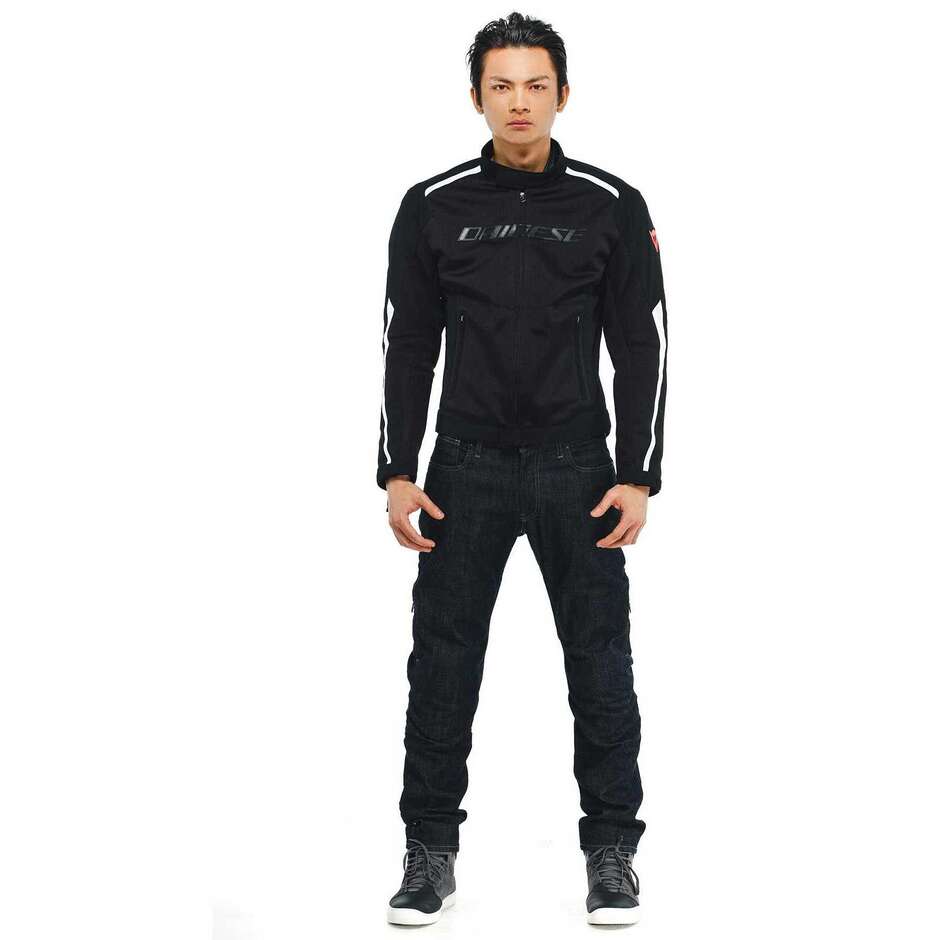 Dainese HYDRAFLUX 2 AIR D-DRY Motorcycle Jacket # Black White