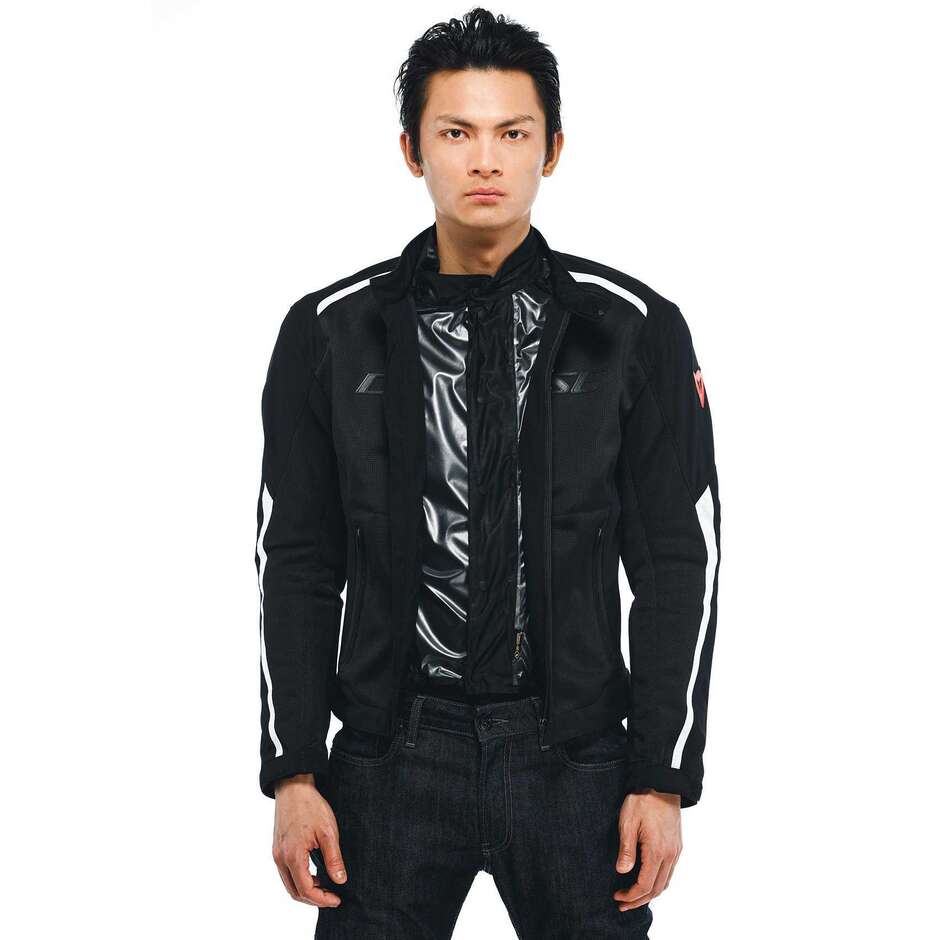 Dainese HYDRAFLUX 2 AIR D-DRY Motorradjacke # Schwarz Weiß