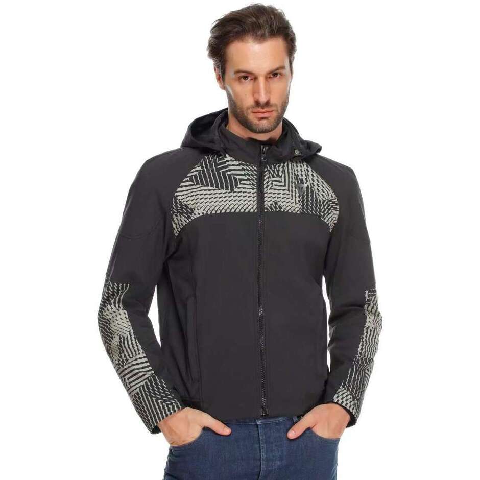 Dainese IGNITE 2 TEX Motorcycle Jacket Black Moss Grey