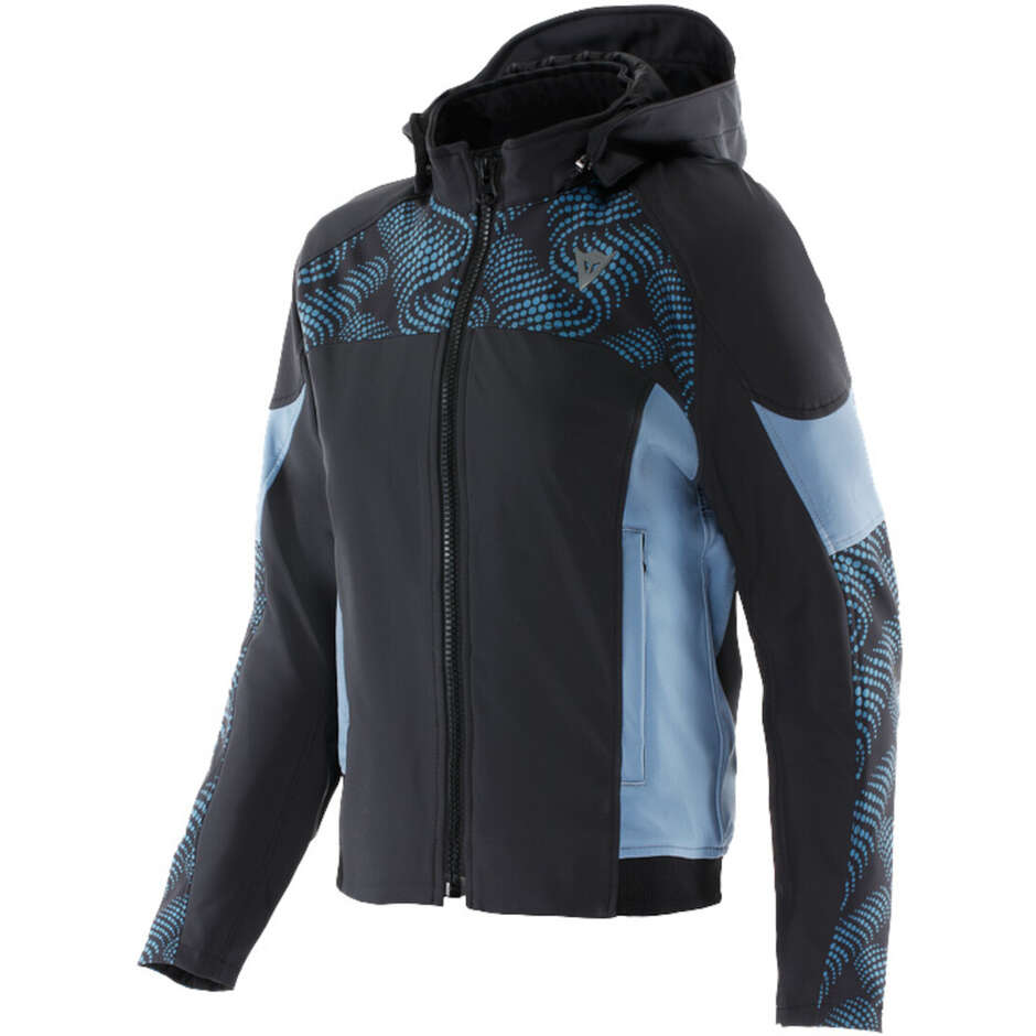 Dainese IGNITE 2 TEX WMN Women's Motorcycle Jacket Black Blue Mirage