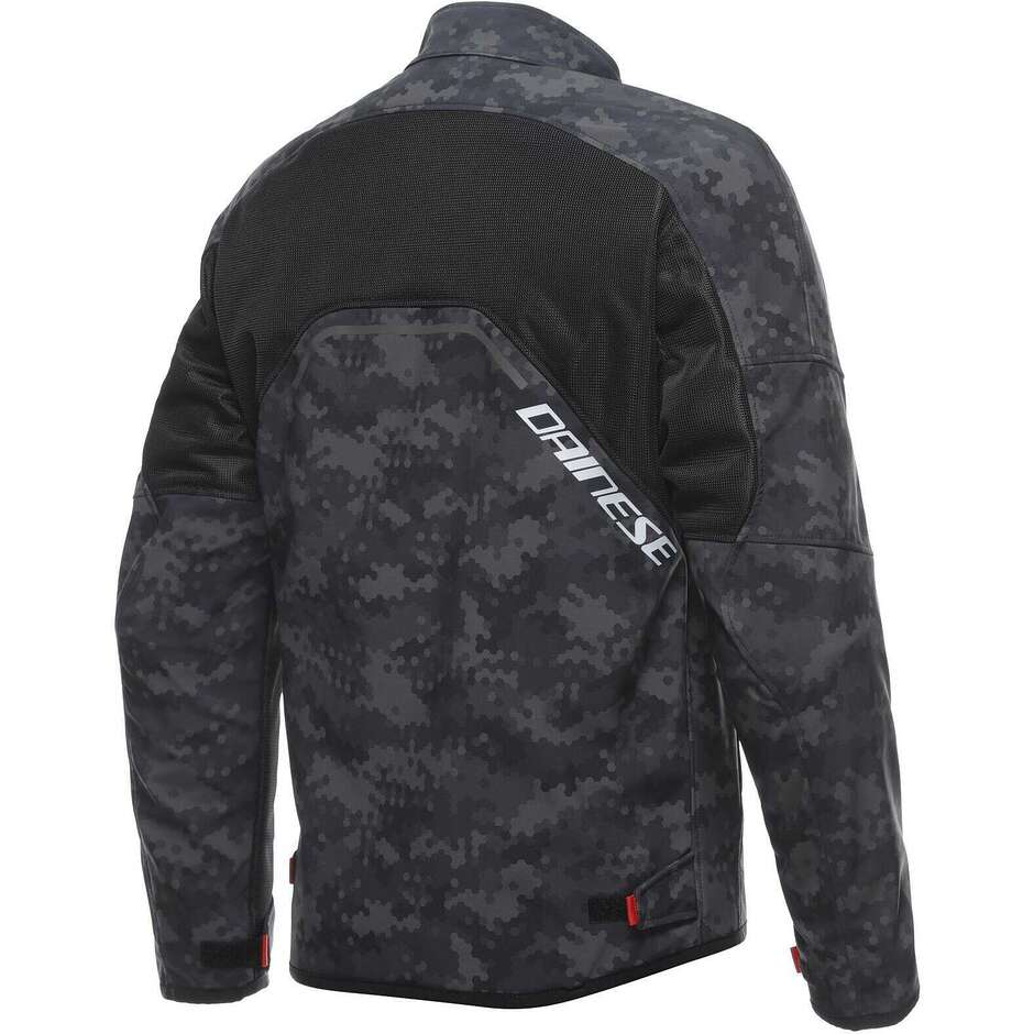Dainese IGNITE AIR Motorcycle Jacket # Grey Camo Black Fluorescent Red