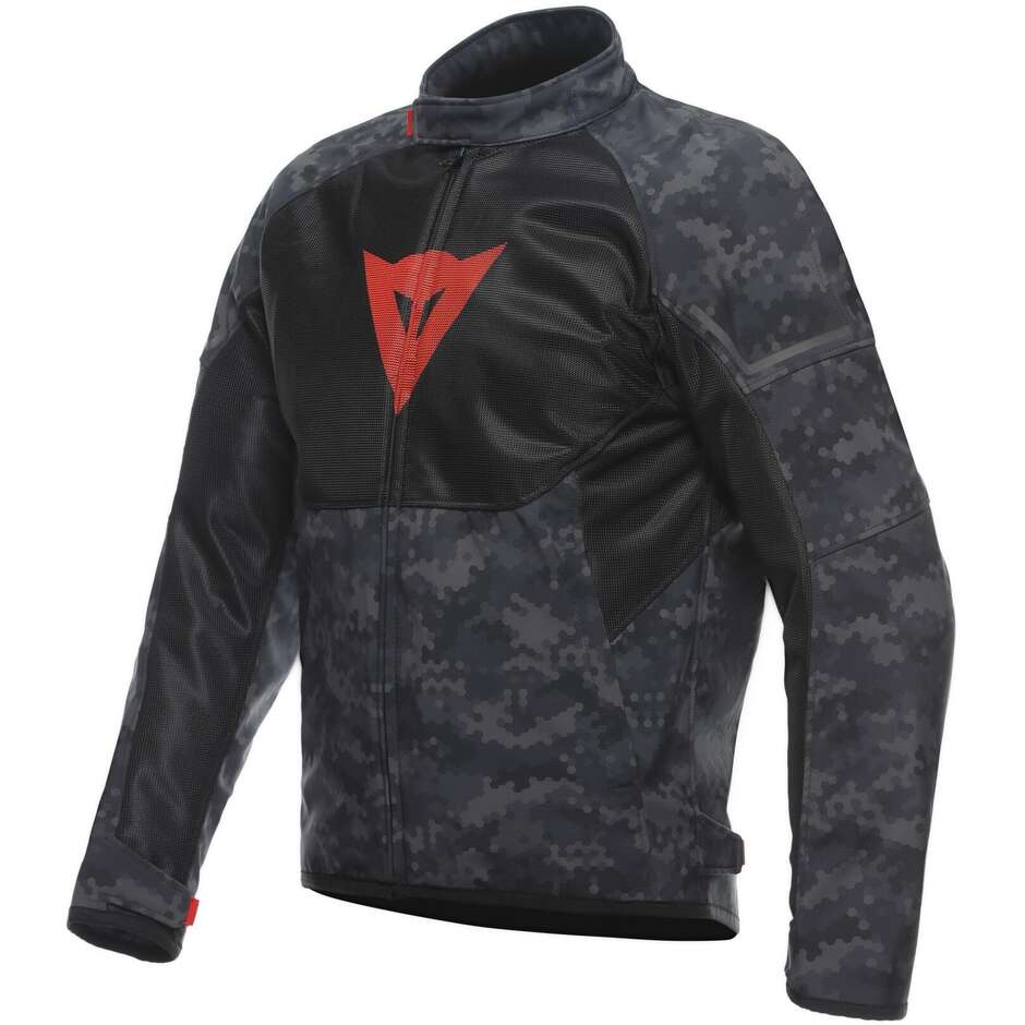 Dainese IGNITE AIR TEX Perforated Motorcycle Jacket Camo Gray Black FLUSE