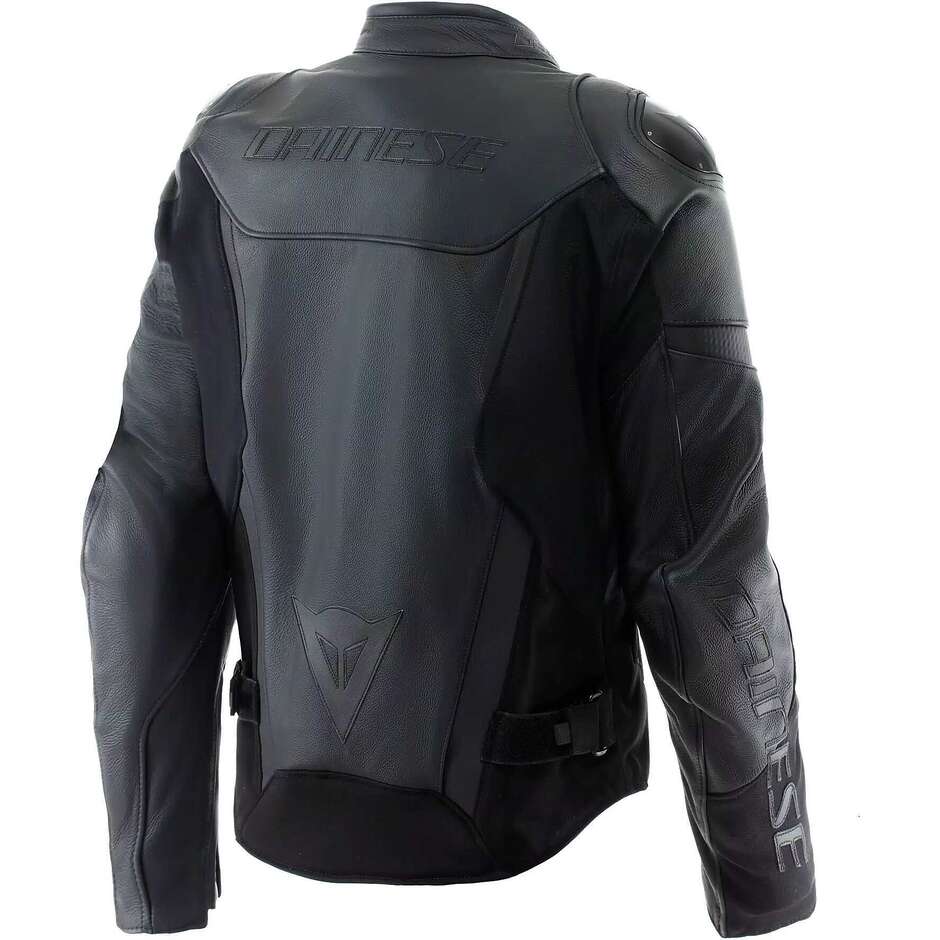 Dainese IPERATTIVA -TEX Leather Motorcycle Jacket # Black
