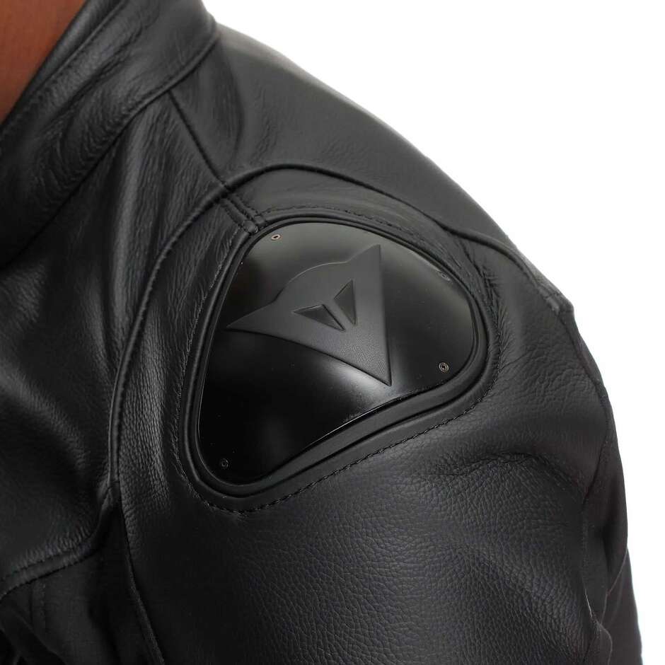 Dainese IPERATTIVA -TEX Leather Motorcycle Jacket # Black