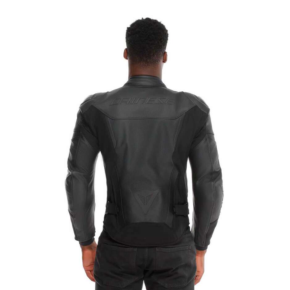 Dainese IPERATTIVA -TEX Veste de moto en cuir # Noir