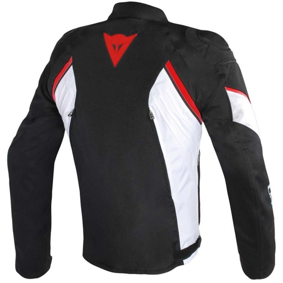 Dainese Jacke aus Stoff Moto AVRO D2 Schwarz Weiß Rot