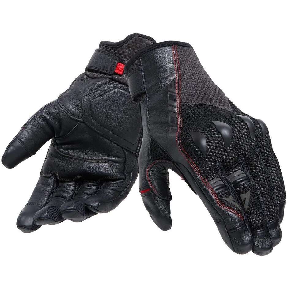 Dainese KARAKUM ERGO-TEK Gants de moto d'été noirs