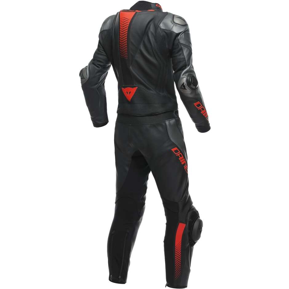 Dainese LAGUNA SECA 5 2PCS Divisible Motorcycle Suit Black Anthracite Fluo Red