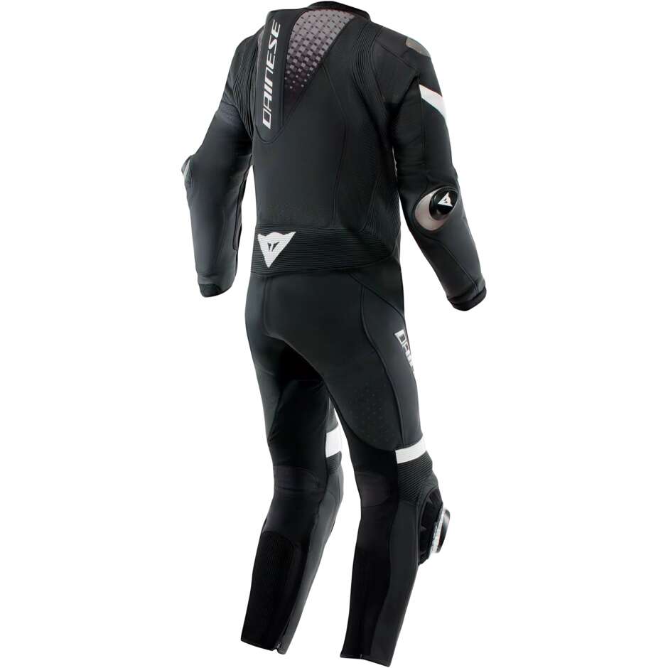 Dainese LAGUNA SECA 6 PERF 1PC One-Piece Motorcycle Suit # Black White Anthracite