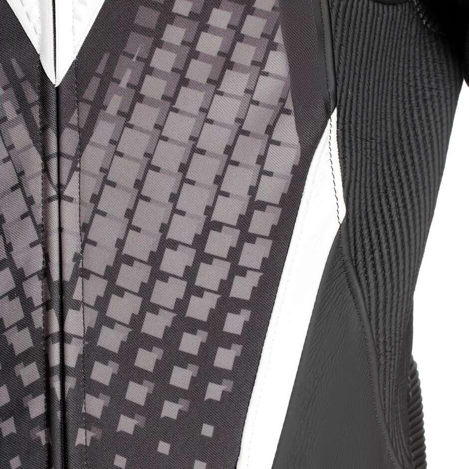 Dainese LAGUNA SECA 6 PERF 1PC One-Piece Motorcycle Suit # Black White Anthracite