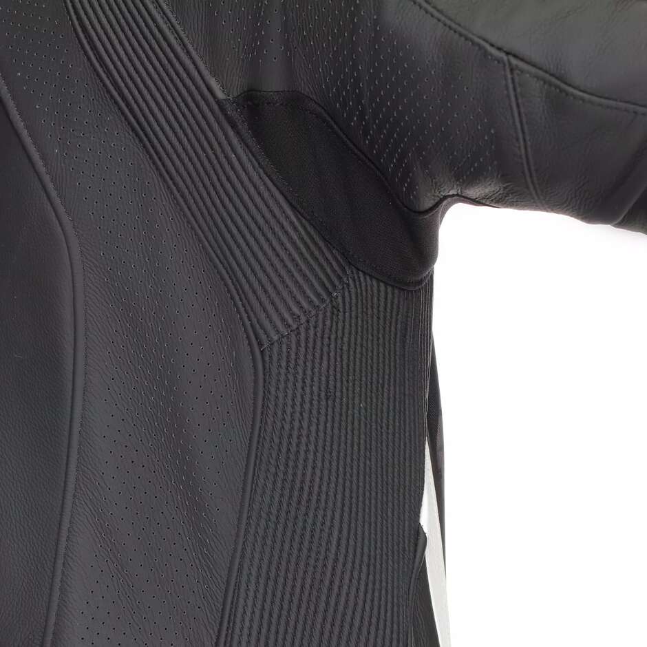Dainese LAGUNA SECA 6 PERF 1PC One-Piece Motorcycle Suit # Black White Anthracite