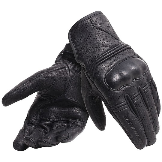 Dainese Leather Gloves CORBIN AIR UNISEX Black