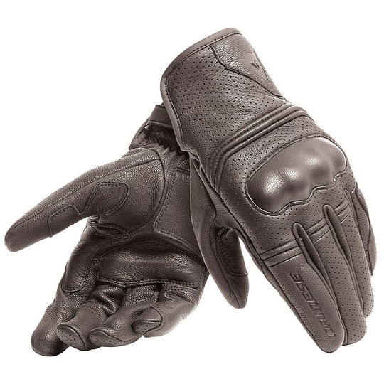 Dainese Leather Gloves CORBIN AIR UNISEX Brown