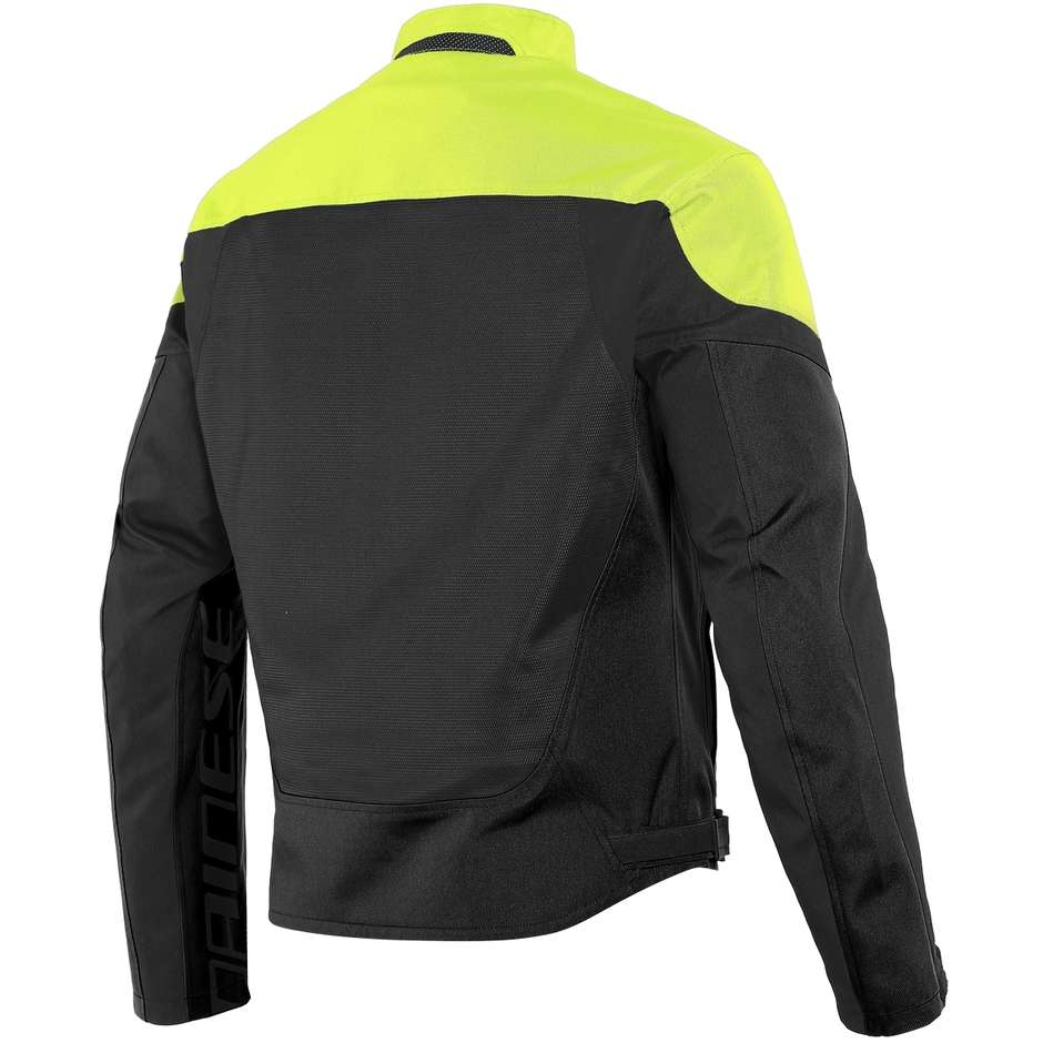 Dainese LEVANTE AIR TEX Summer Fabric Motorcycle Jacket Black Yellow Fluo