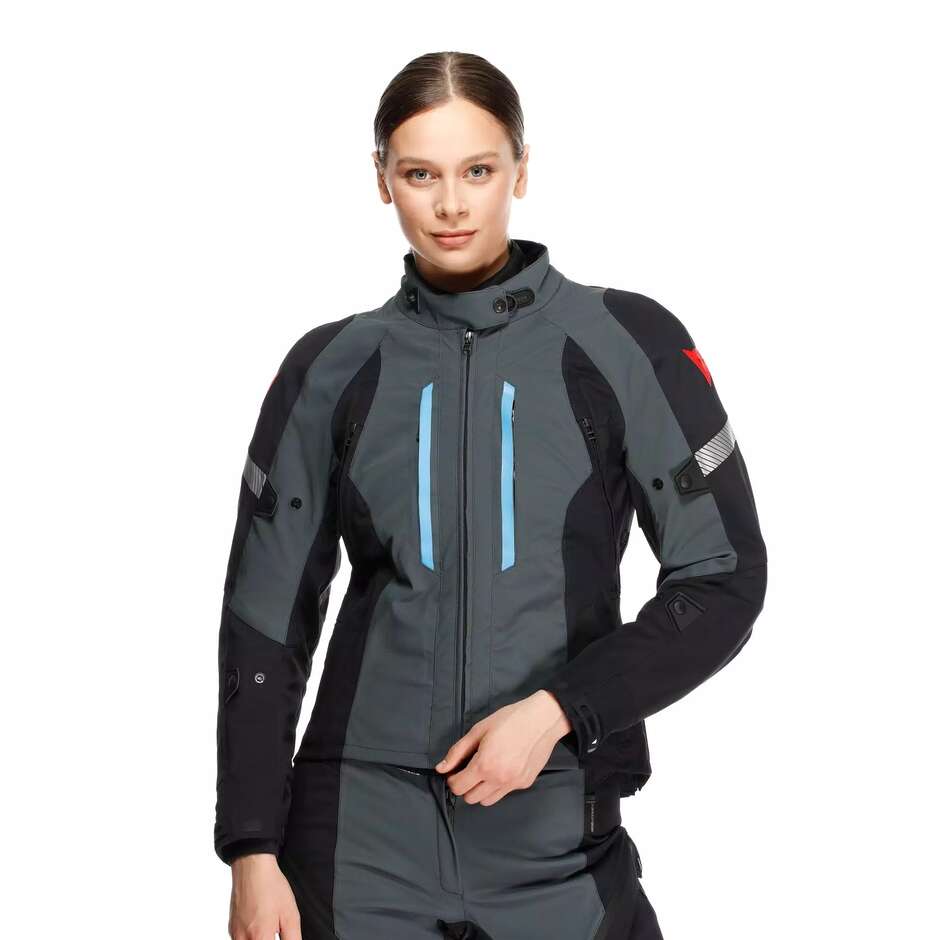 Dainese MANGEN ABSØLUTESHELL PRO WMN Damen-Motorradjacke # Ebenholz Schwarz