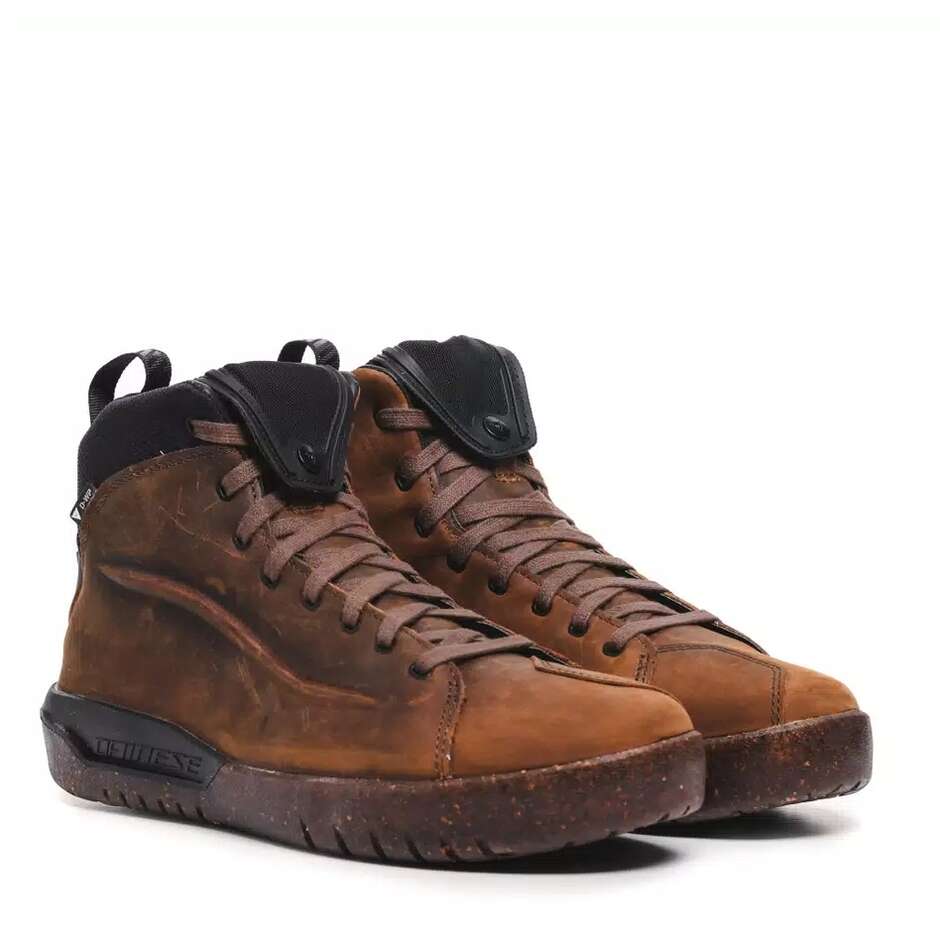 Dainese METRACTIVE D-WP Motorradschuhe # Braun Naturkautschuk