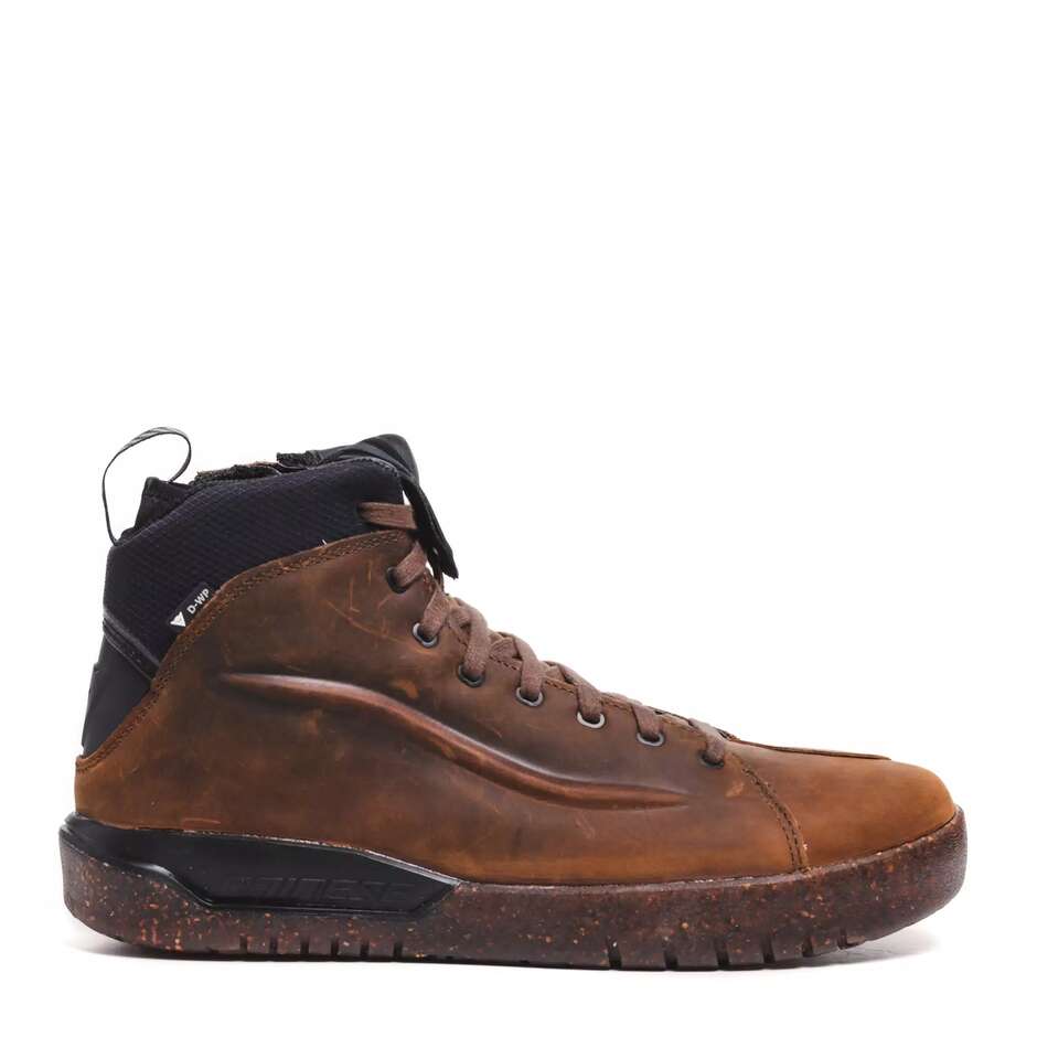 Dainese METRACTIVE D-WP Motorradschuhe # Braun Naturkautschuk