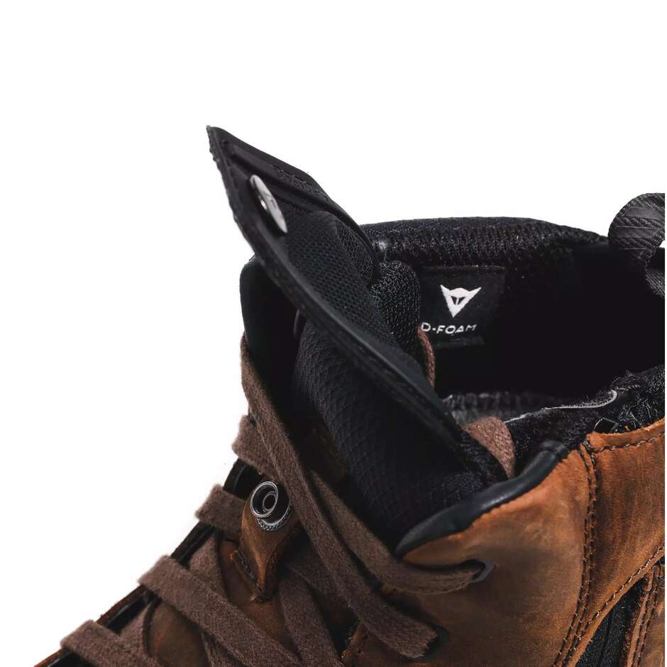 Dainese METRACTIVE D-WP Motorradschuhe # Braun Naturkautschuk