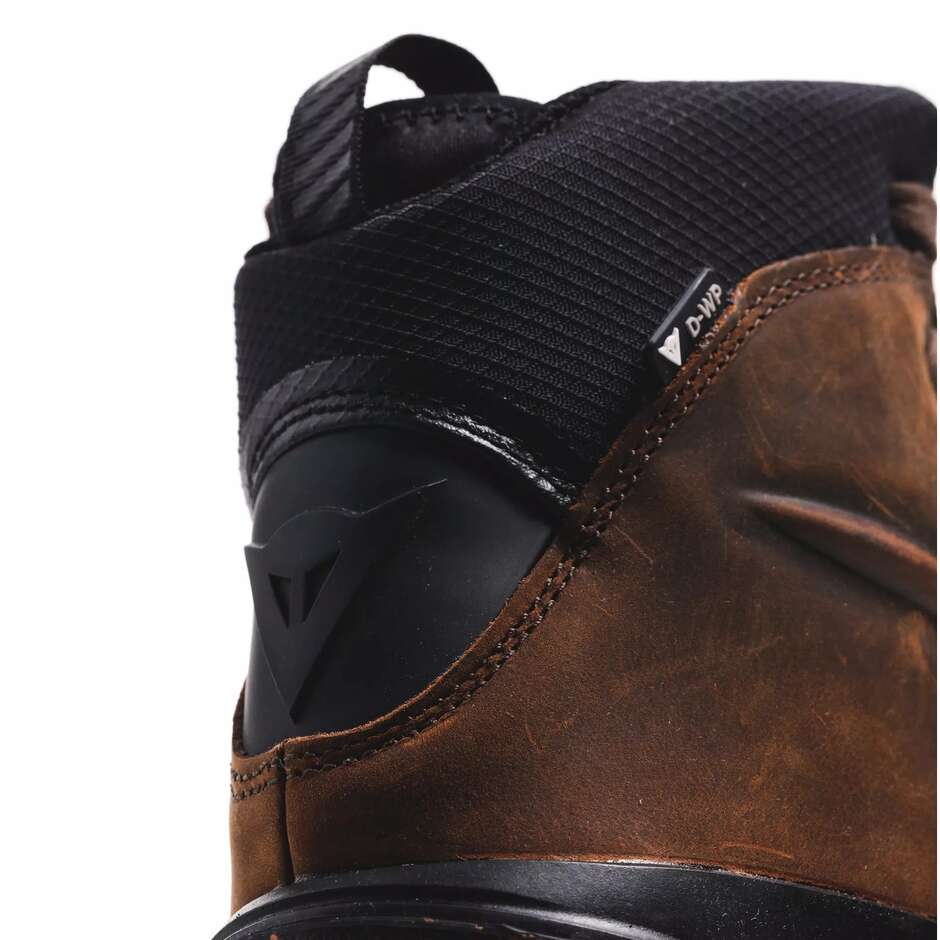 Dainese METRACTIVE D-WP Motorradschuhe # Braun Naturkautschuk