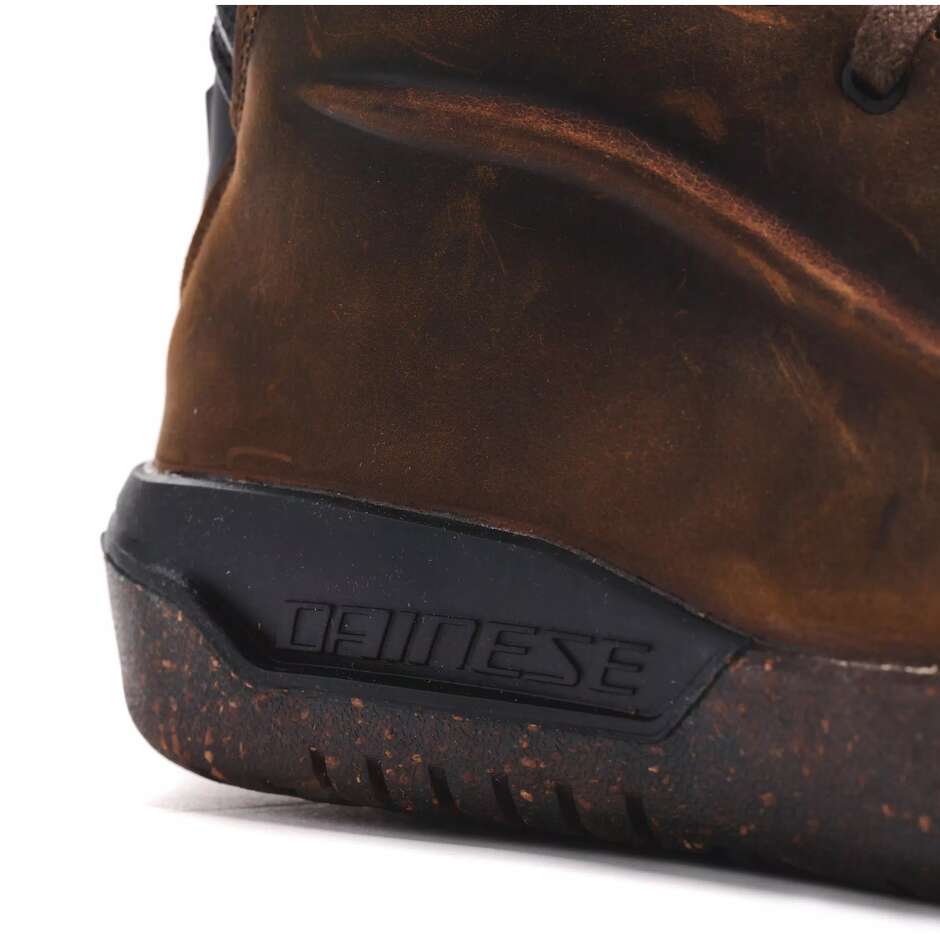 Dainese METRACTIVE D-WP Motorradschuhe # Braun Naturkautschuk