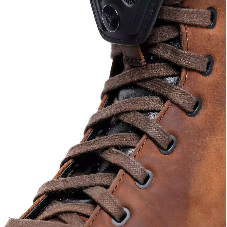 Dainese METRACTIVE D-WP Motorradschuhe # Braun Naturkautschuk