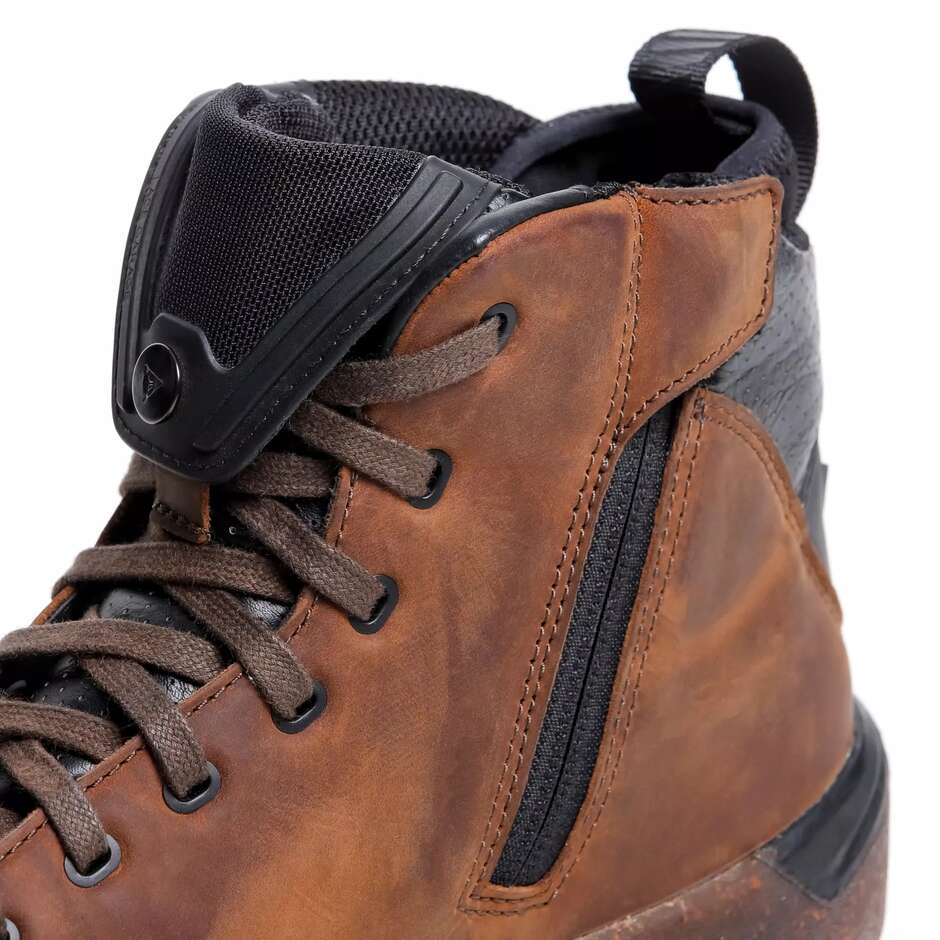 Dainese METRACTIVE D-WP Motorradschuhe # Braun Naturkautschuk