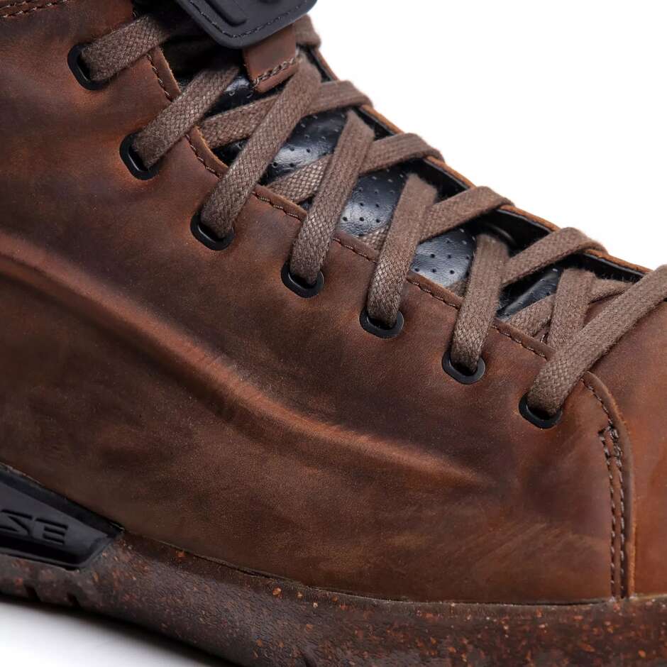 Dainese METRACTIVE D-WP Motorradschuhe # Braun Naturkautschuk