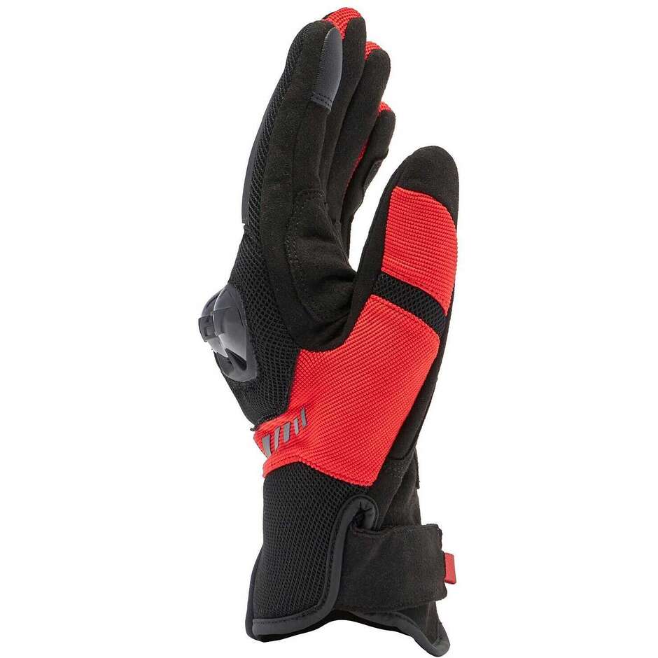 Dainese MIG 3 AIR Motorradhandschuhe # Schwarz Lava Rot