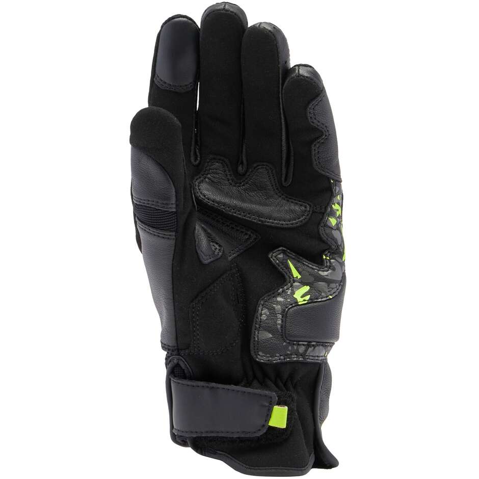 Dainese MIG 3 Black Anthracite Yellow Leather Summer Motorcycle Gloves