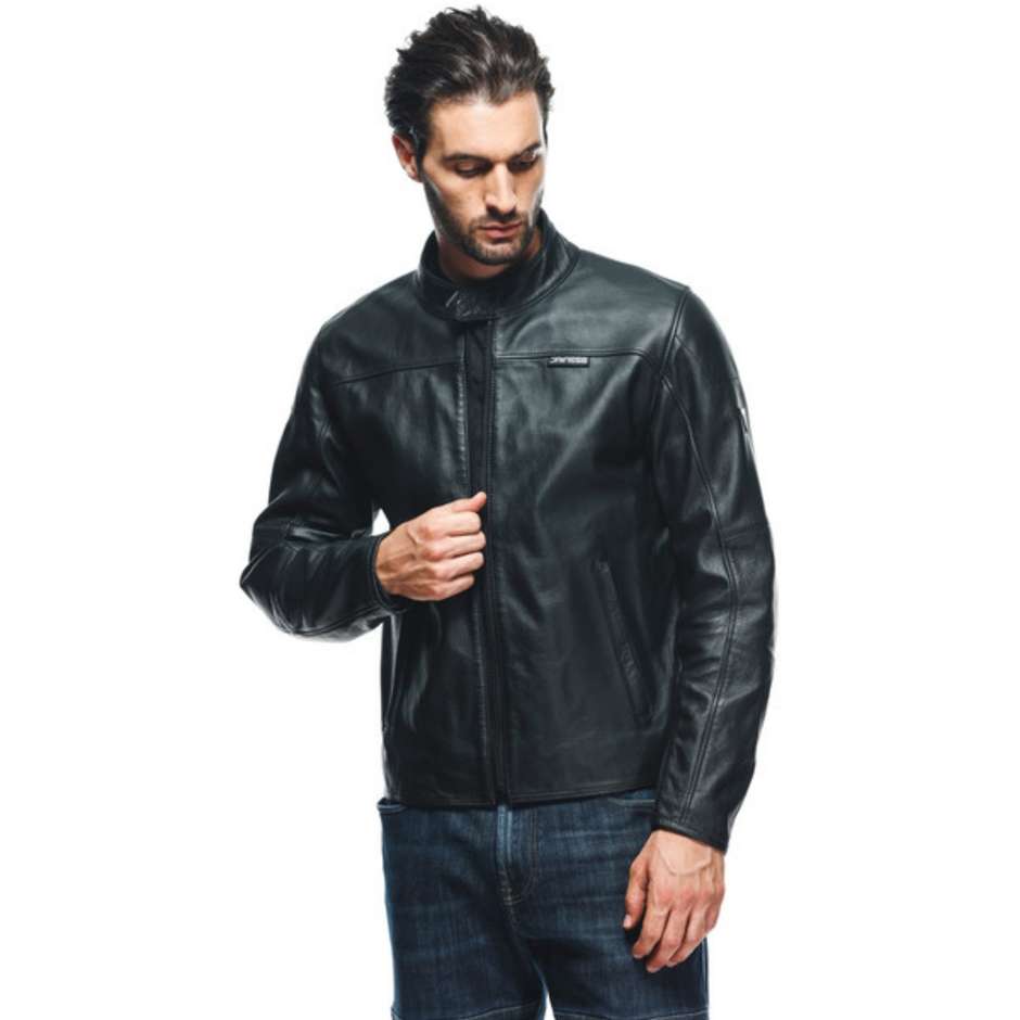 Dainese MIKE 3 Black Leather Motorcycle Jacket
