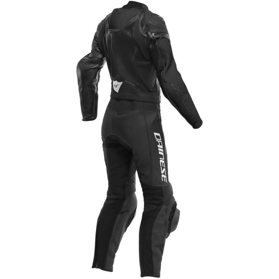 Dainese MIRAGE LADY 2PCS Woman Divisible Motorcycle Suit Black White