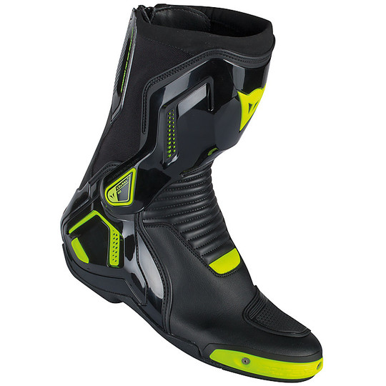 Dainese Motorcycle Boots Racing Course D1 Out Black Fluorescent Yellow