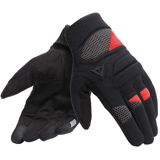 Dainese Motorcycle Gloves FOGAL UNISEX Black Red