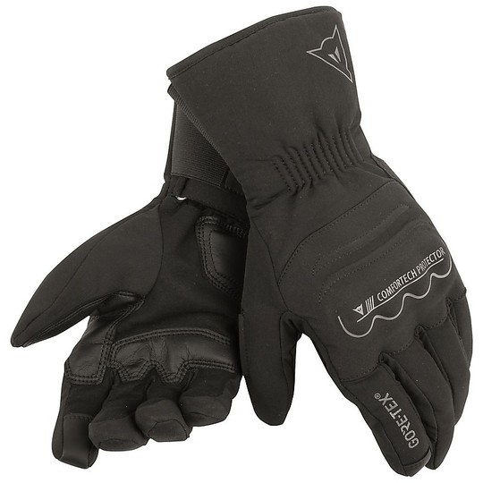 Dainese Motorcycle Gloves in Gore-Tex Black Freeland