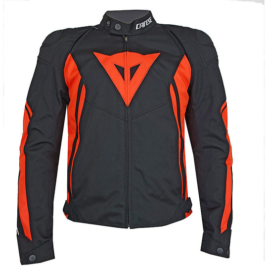 Dainese Motorcycle Jacket AVRO D2 Black Red Fluo