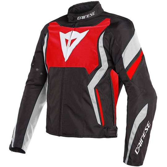 Dainese Motorcycle Jacket Fabric EDGE TEX Black Red White