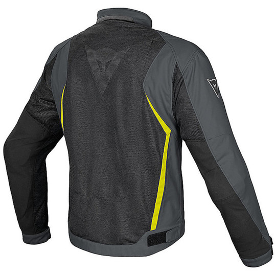 Dainese motorcycle jacket Hydra Flux D-Dry Black Grey Yellow Fluo