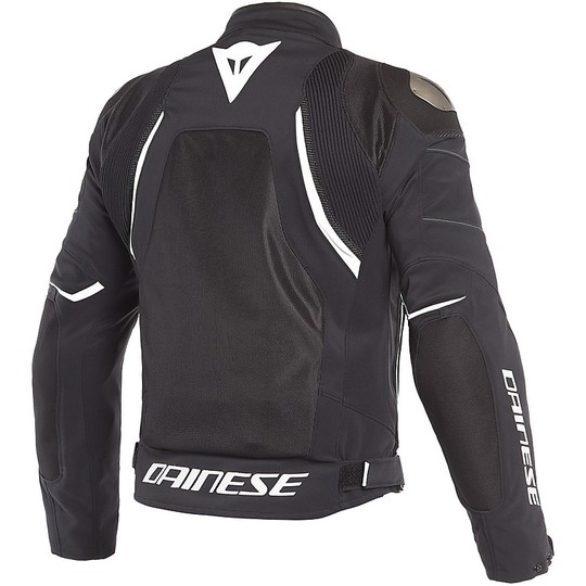 Dainese Motorcycle Jacket In Perforated Fabric DINAMICA AIR D-DRY Black White