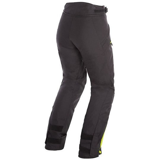 Dainese Motorcycle Pants in Dainese Fabric TEMPEST 2 LADY D-DRY Black Yellow Fluo