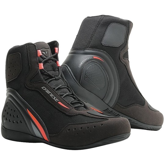 Dainese MOTORSHOE D1 AIR Motorcycle Shoes Black Anthracite Red