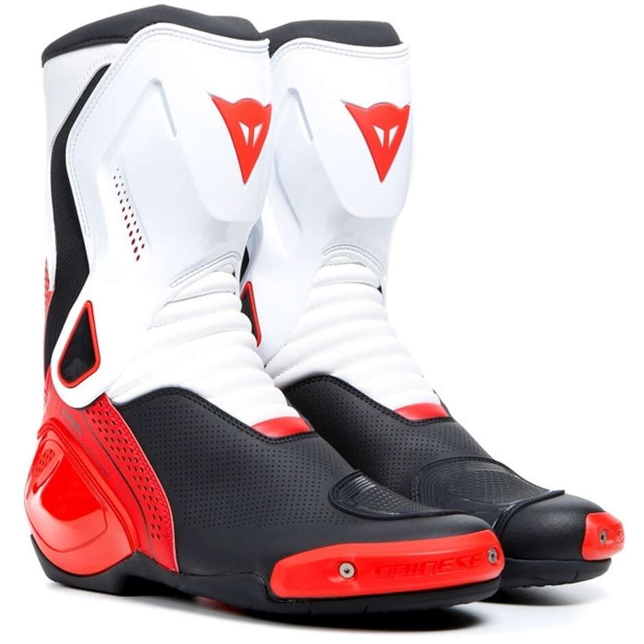 Dainese NEXUS 2 AIR Racing Summer Motorcycle Boots Black White Lava Red