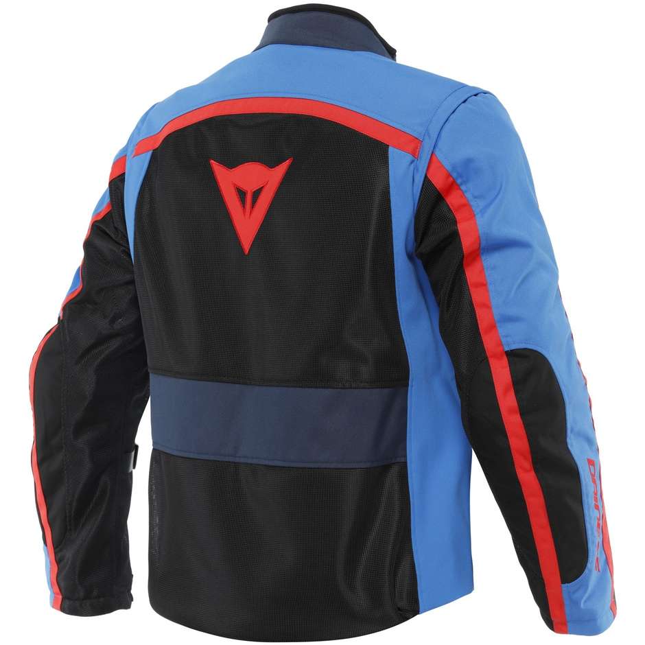 Dainese OUTLAW Motorcycle Jacket Black Light Blue Black Red