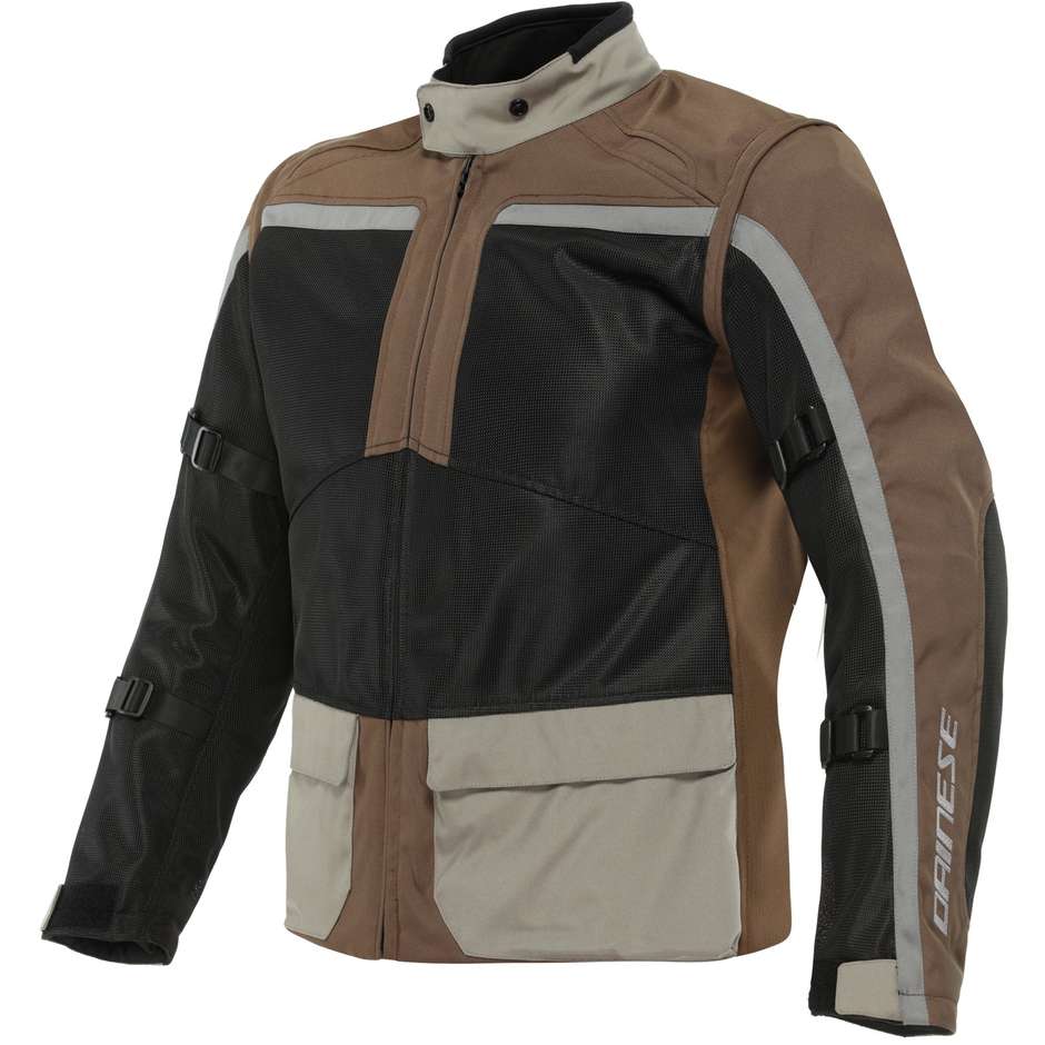 Dainese OUTLAW Motorradjacke Schwarz Braun Grau