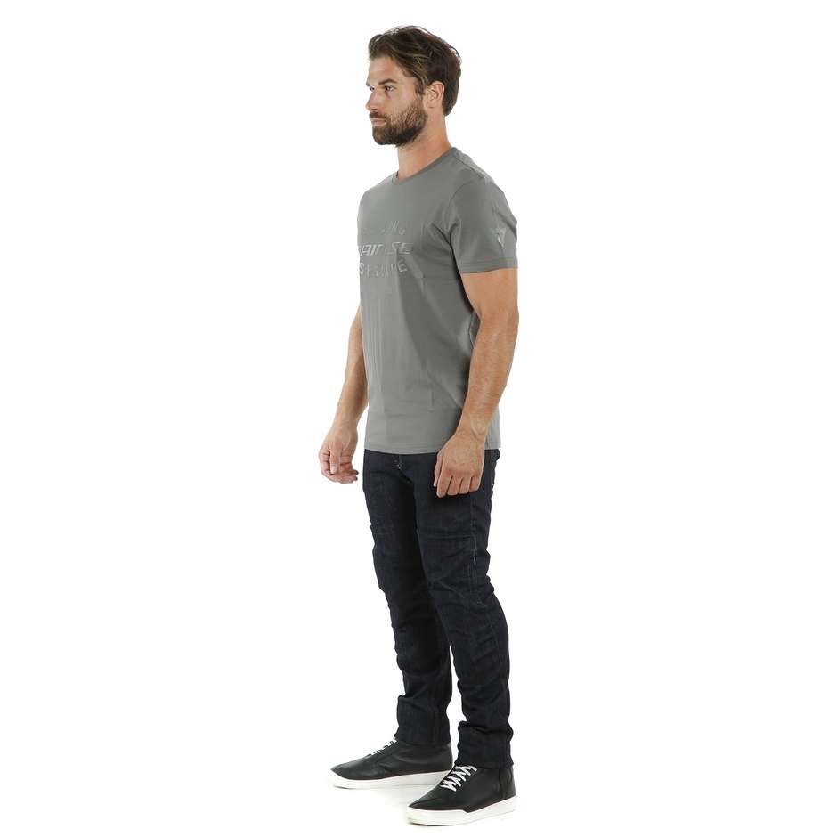 Dainese PADDOCK T-SHIRT Manches Courtes Jersey Gris