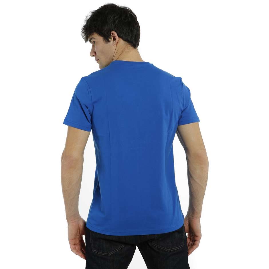 Dainese PADDOCK TRACK T-SHIRT Maillot Manches Courtes Bleu