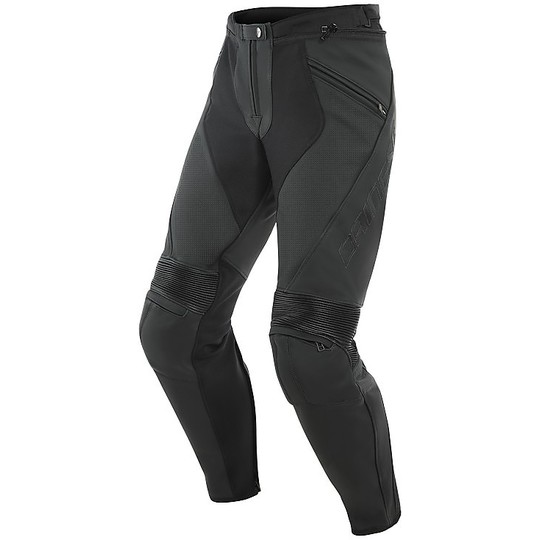 Dainese Perforated Leather Pants PONY 3 Perforated Black