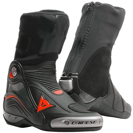 Dainese Professional Racing Stiefel AXIAL D1 Schwarz Rot Fluo
